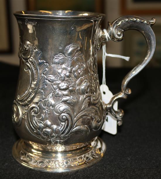 George III silver mug